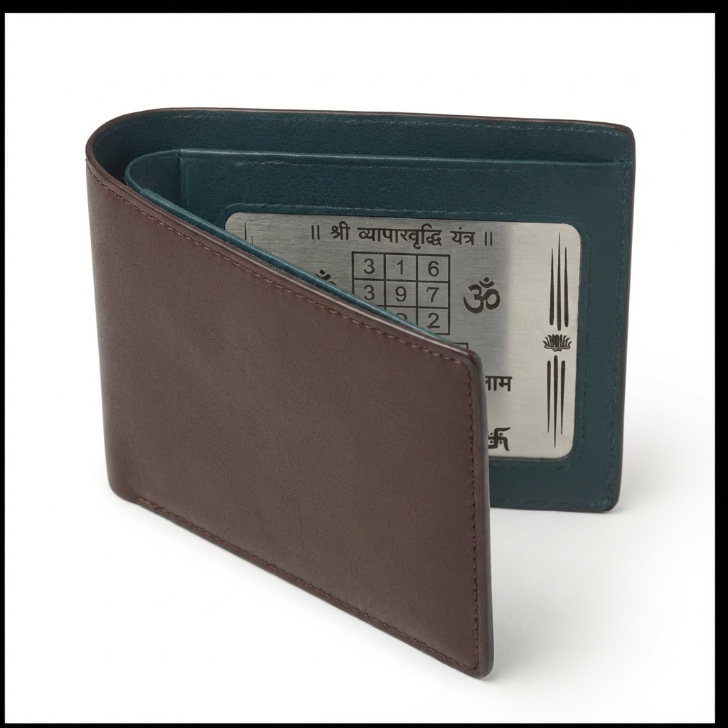 Dhan Vriddhi Yantra Wallet | Vegan Leather