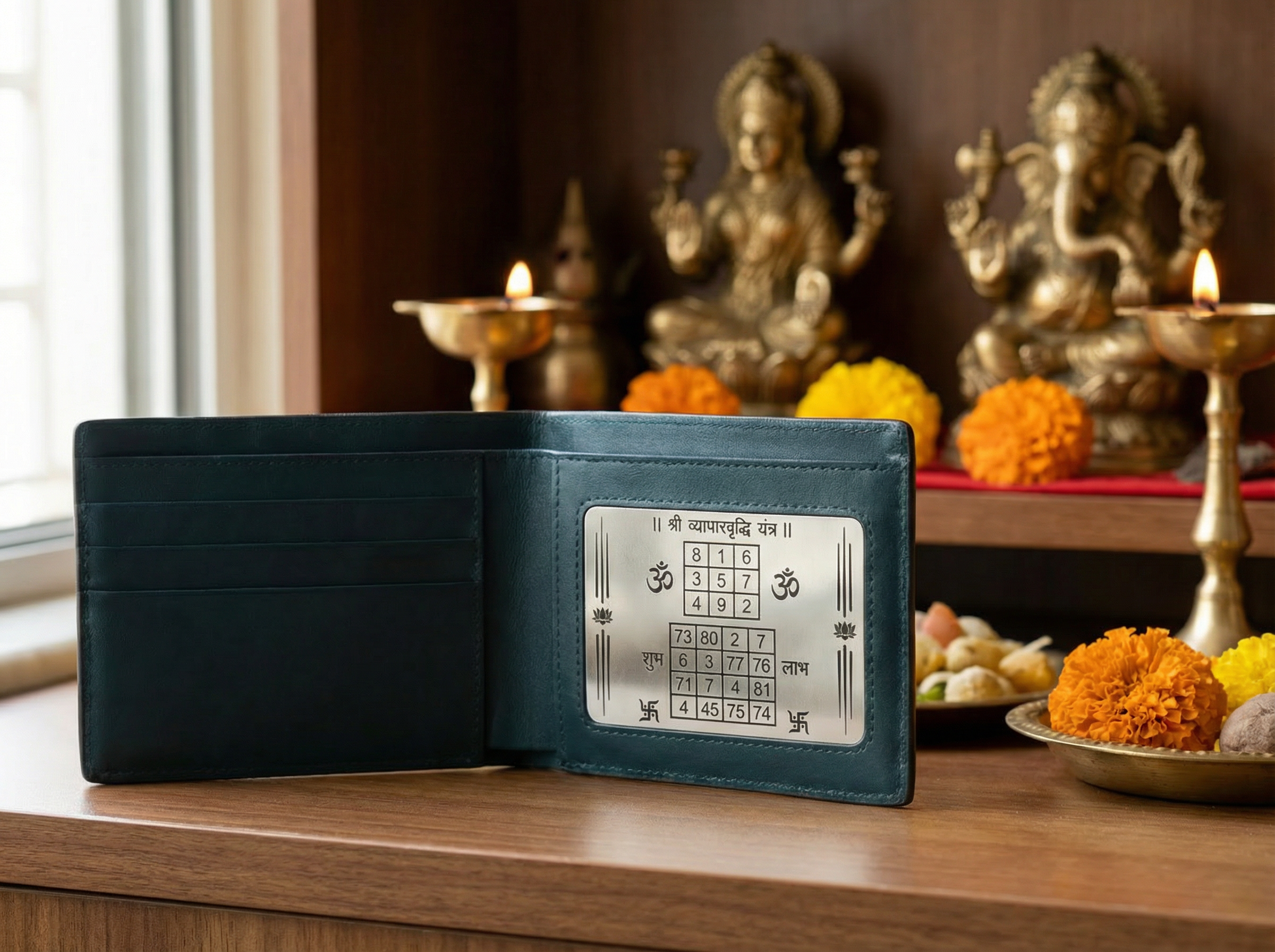 Dhan Vriddhi Yantra Wallet | Vegan Leather