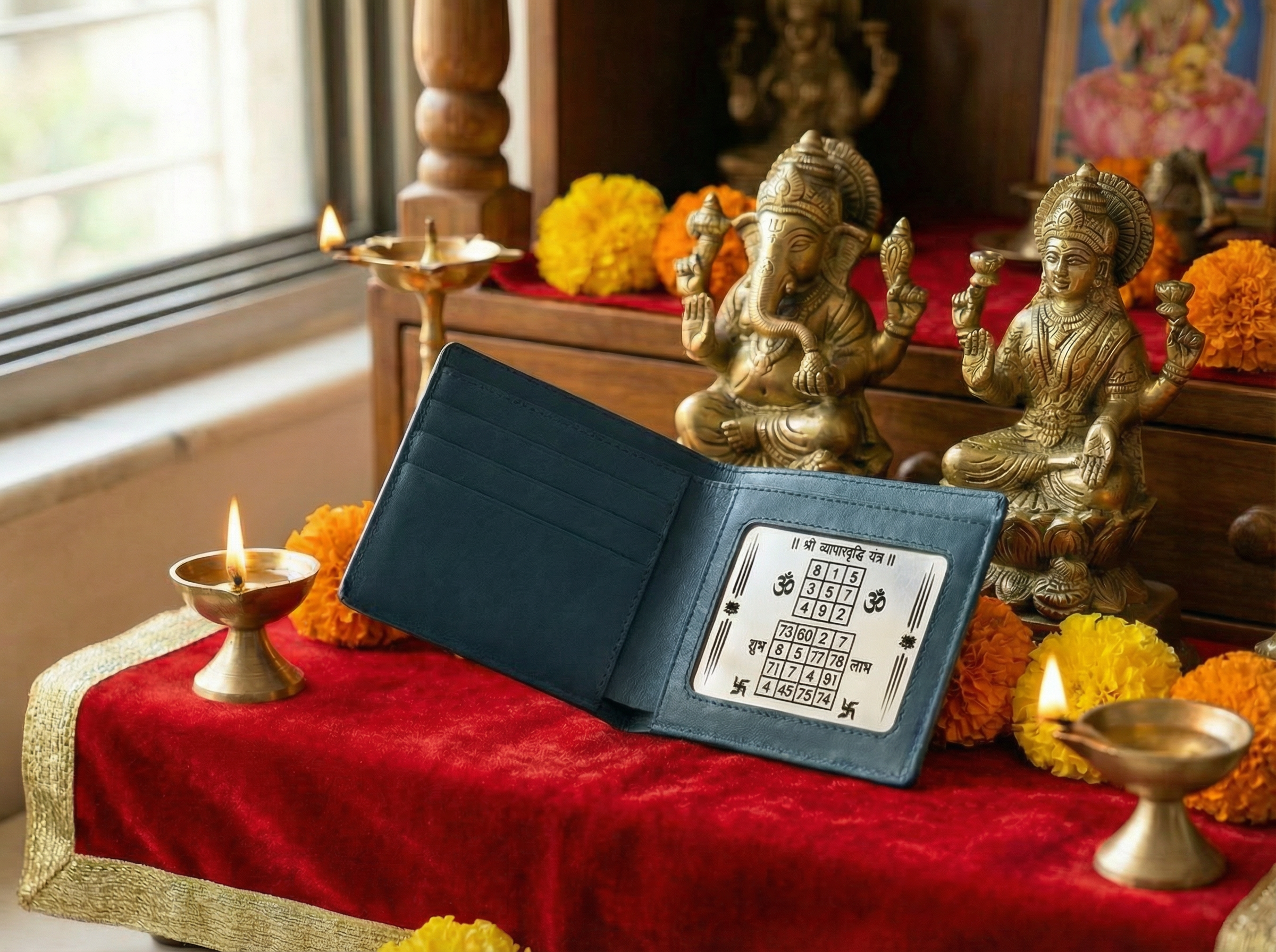 Dhan Vriddhi Yantra Wallet | Vegan Leather