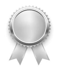 Crafted in silver-finishmetal