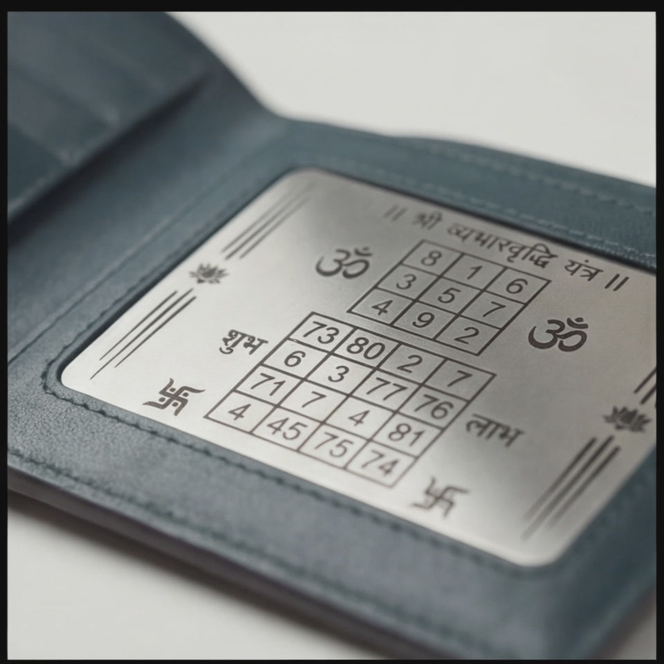 Dhan Vriddhi Yantra Wallet | Vegan Leather
